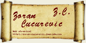 Zoran Cucurević vizit kartica